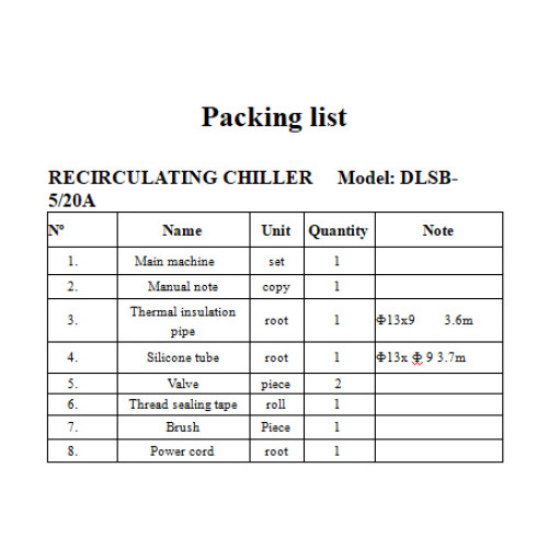 Recirculating chiller DLSB-5/20A