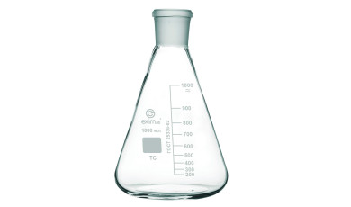 Conical flask with grind